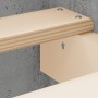 Betongrauer Bettrahmen mit Kopf- und Fußteil 140 x 200 cm von , Betten und Lattenroste - Ref: Foro24-3203750, Preis: 146,64 €...