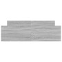 Sonoma gray bed frame with headboard and footboard 140x200 cm by , Beds and slatted bases - Ref: Foro24-3203752, Price: 129,3...