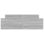 Sonoma gray bed frame with headboard and footboard 140x200 cm by , Beds and slatted bases - Ref: Foro24-3203752, Price: 127,7...