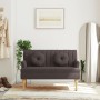Bench with cushions dark brown fabric 113x64.5x75.5 cm by , Banks - Ref: Foro24-372133, Price: 153,07 €, Discount: %