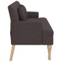 Bench with cushions dark brown fabric 113x64.5x75.5 cm by , Banks - Ref: Foro24-372133, Price: 153,07 €, Discount: %