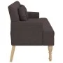 Bench with cushions dark brown fabric 113x64.5x75.5 cm by , Banks - Ref: Foro24-372133, Price: 150,78 €, Discount: %