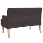 Bench with cushions dark brown fabric 113x64.5x75.5 cm by , Banks - Ref: Foro24-372133, Price: 153,07 €, Discount: %