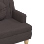Bench with cushions dark brown fabric 113x64.5x75.5 cm by , Banks - Ref: Foro24-372133, Price: 153,07 €, Discount: %