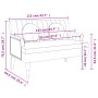 Bench with cushions dark brown fabric 113x64.5x75.5 cm by , Banks - Ref: Foro24-372133, Price: 153,07 €, Discount: %