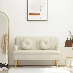 Bench with linen fabric cushions 113x64.5x75.5 cm by , Banks - Ref: Foro24-372138, Price: 196,18 €, Discount: %