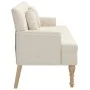 Bench with linen fabric cushions 113x64.5x75.5 cm by , Banks - Ref: Foro24-372138, Price: 196,18 €, Discount: %