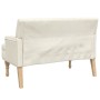 Banco con cojines tela lino 113x64,5x75,5 cm de , Bancos - Ref: Foro24-372138, Precio: 203,05 €, Descuento: %