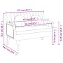 Banco con cojines tela lino 113x64,5x75,5 cm de , Bancos - Ref: Foro24-372138, Precio: 203,05 €, Descuento: %