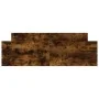 Estructura de cama con cabecero piecero roble ahumado 160x200cm de , Camas y somieres - Ref: Foro24-3203765, Precio: 123,00 €...