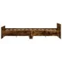 Estructura de cama con cabecero piecero roble ahumado 160x200cm de , Camas y somieres - Ref: Foro24-3203765, Precio: 123,00 €...