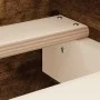 Estructura de cama con cabecero piecero roble ahumado 160x200cm de , Camas y somieres - Ref: Foro24-3203765, Precio: 123,00 €...