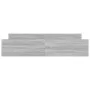 Sonoma gray bed frame with headboard and footboard 180x200 cm by , Beds and slatted bases - Ref: Foro24-3203773, Price: 152,6...