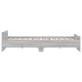 Sonoma gray bed frame with headboard and footboard 180x200 cm by , Beds and slatted bases - Ref: Foro24-3203773, Price: 155,0...