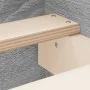 Sonoma gray bed frame with headboard and footboard 180x200 cm by , Beds and slatted bases - Ref: Foro24-3203773, Price: 152,6...