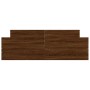 Bed frame with brown oak headboard and footboard 160x200 cm by , Beds and slatted bases - Ref: Foro24-3203767, Price: 180,34 ...
