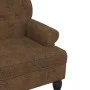 Bank mit Rückenlehne aus synthetischem Veloursleder braun 119,5x64,5x75 cm von , Banken - Ref: Foro24-372165, Preis: 210,33 €...