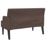 Bank mit Rückenlehne Kunstleder braun 112x65,5x75 cm von , Banken - Ref: Foro24-372150, Preis: 150,40 €, Rabatt: %