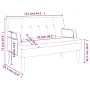 Banco con respaldo cuero sintético marrón 112x65,5x75 cm de , Bancos - Ref: Foro24-372150, Precio: 148,79 €, Descuento: %