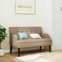 Bench with backrest cappuccino synthetic leather 112x65.5x75 cm by , Banks - Ref: Foro24-372152, Price: 174,92 €, Discount: %