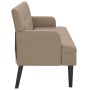 Bank mit Rückenlehne aus Cappuccino-Kunstleder, 112 x 65,5 x 75 cm von , Banken - Ref: Foro24-372152, Preis: 178,26 €, Rabatt: %