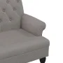 Bench with backrest in taupe gray fabric 120x62x75.5 cm by , Banks - Ref: Foro24-372125, Price: 185,47 €, Discount: %
