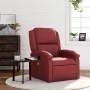 Sillón de masaje reclinable cuero sintético rojo tinto de , Sillones - Ref: Foro24-371786, Precio: 212,97 €, Descuento: %