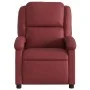 Sillón de masaje reclinable cuero sintético rojo tinto de , Sillones - Ref: Foro24-371786, Precio: 212,97 €, Descuento: %