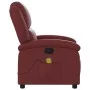 Sillón de masaje reclinable cuero sintético rojo tinto de , Sillones - Ref: Foro24-371786, Precio: 212,97 €, Descuento: %
