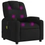 Black fabric massage recliner by , Armchairs - Ref: Foro24-372379, Price: 250,22 €, Discount: %