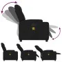 Black fabric massage recliner by , Armchairs - Ref: Foro24-372379, Price: 250,22 €, Discount: %