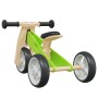 Bicicleta de equilibrio para niños 2 en 1 verde