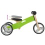 Bicicleta de equilibrio para niños 2 en 1 verde