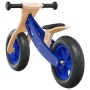 Bicicleta sin pedales para niños con neumáticos de aire azul