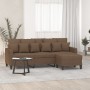 3-seater sofa with brown fabric stool 180 cm by , Sofas - Ref: Foro24-3201092, Price: 311,24 €, Discount: %
