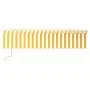 Automatic retractable awning with yellow and white blinds 6x3 m by , Awnings - Ref: Foro24-3069368, Price: 524,67 €, Discount: %