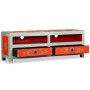 Handbemalter TV-Schrank aus massivem Mangoholz von vidaXL, TV-Möbel - Ref: Foro24-244595, Preis: 190,18 €, Rabatt: %