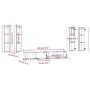 TV-Möbelset 6-teilig Sonoma graues Sperrholz von , TV-Möbel - Ref: Foro24-3114356, Preis: 255,07 €, Rabatt: %