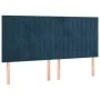 Kopfteile 4 Einheiten aus dunkelblauem Samt 80x5x78/88 cm von , Kopf- und Fußteile - Ref: Foro24-3116628, Preis: 129,06 €, Ra...