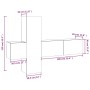 TV-Möbelset 3-teilig Sonoma graues Sperrholz von , TV-Möbel - Ref: Foro24-3120228, Preis: 105,49 €, Rabatt: %