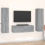 TV-Möbelset 3-teilig Sonoma graues Sperrholz von , TV-Möbel - Ref: Foro24-3120237, Preis: 130,11 €, Rabatt: %
