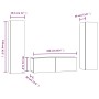 TV-Möbelset 3-teilig Sonoma graues Sperrholz von , TV-Möbel - Ref: Foro24-3120237, Preis: 130,11 €, Rabatt: %
