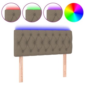 Kopfteil mit LED aus taupegrauem Stoff 100x7x78/88 cm von , Kopf- und Fußteile - Ref: Foro24-3121942, Preis: 53,03 €, Rabatt: %