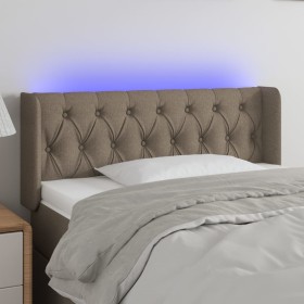 Headboard with LED in taupe gray fabric 103x16x78/88 cm by , Headboards and footboards - Ref: Foro24-3123566, Price: 61,63 €,...