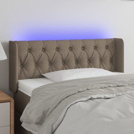 Kopfteil mit LED aus taupegrauem Stoff 103x16x78/88 cm von , Kopf- und Fußteile - Ref: Foro24-3123566, Preis: 61,63 €, Rabatt: %