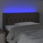 Kopfteil mit LED aus taupegrauem Stoff 103x16x78/88 cm von , Kopf- und Fußteile - Ref: Foro24-3123566, Preis: 61,63 €, Rabatt: %