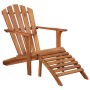 Adirondack-Gartenstuhl mit Fußstütze aus massivem Akazienholz von , Liegen - Ref: Foro24-44117, Preis: 163,20 €, Rabatt: %