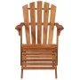 Adirondack garden chair with footrest in solid acacia wood by , Loungers - Ref: Foro24-44117, Price: 159,34 €, Discount: %