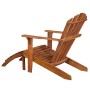 Silla de jardín Adirondack con reposapiés madera acacia maciza de , Tumbonas - Ref: Foro24-44117, Precio: 163,20 €, Descuento: %