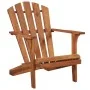 Adirondack garden chair with footrest in solid acacia wood by , Loungers - Ref: Foro24-44117, Price: 159,34 €, Discount: %